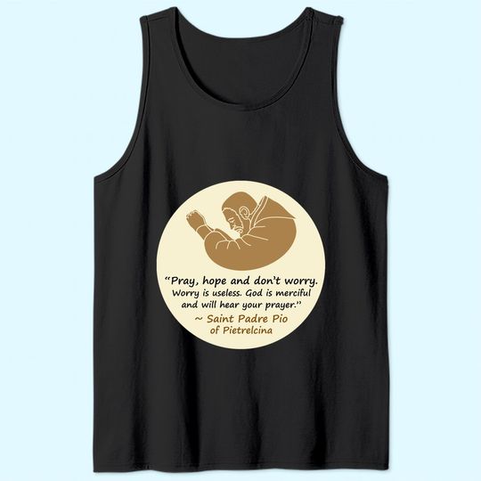 Discover Saint Padre Pio Tank Top