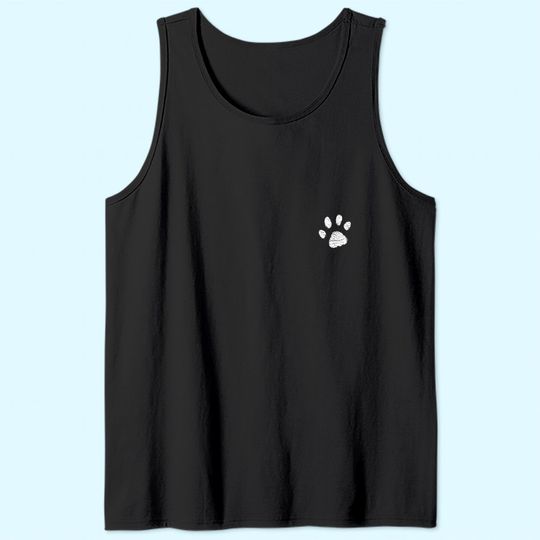 Discover Dog Mom Tank Top | Left Chest Paw Print Women Men Dog Lover Tank Top