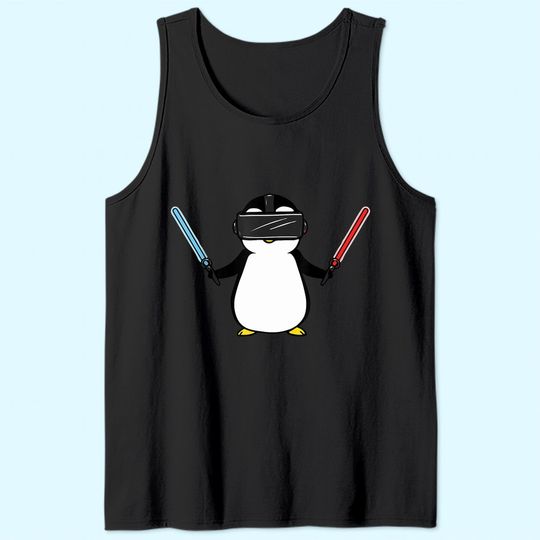 Beat Saber VR Gamer Penguin Tank Top
