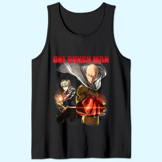 Anime-One-Punch-Kawaii Otaku-Man-Japanese-Waifu Manga Tank Top