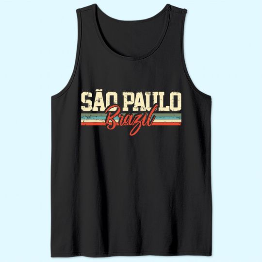 Sao Paulo Brazil Vintage Gift Tank Top