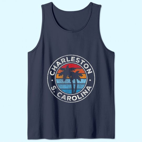 Charleston South Carolina Vintage Tank Top