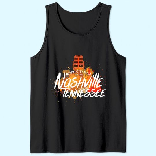 Nashville Country Music City Tank Top