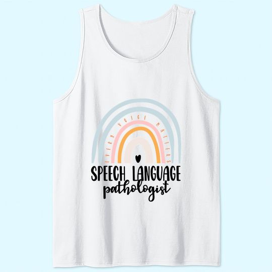 Speech Language Pathologist Speech Therapy Tank Top