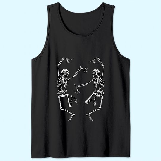 Dance Of Death Macabre Skeleton Tank Top