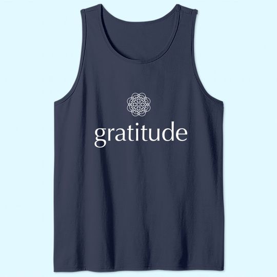 Gratitude Mindful Mandala Tank Top