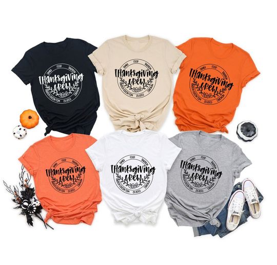 Thanksgiving Crew Family Matching T Shirt