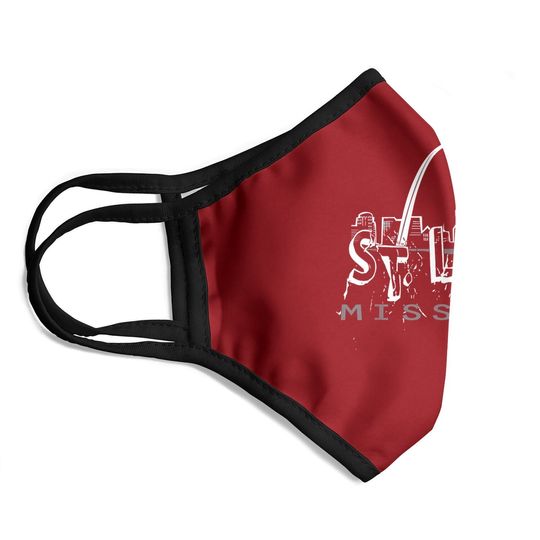St Louis Missouri Gateway Arch Graffiti Face Mask