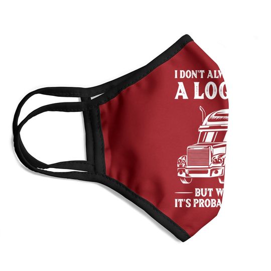 Trucker Drivers Big Rig Face Mask