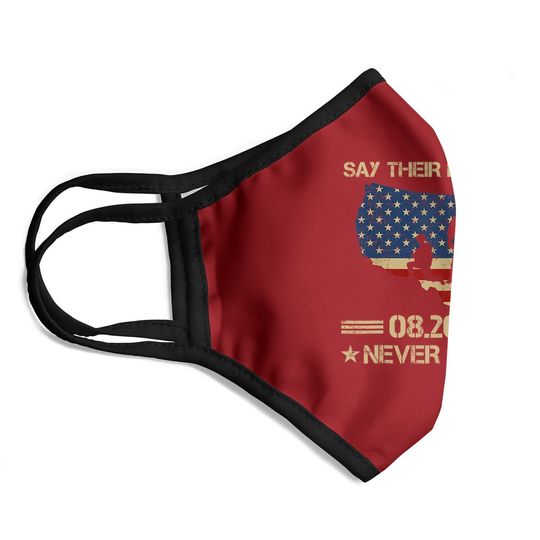 Say Their Names Joe Names Of Fallen Soldiers 13 Heroes Face Mask