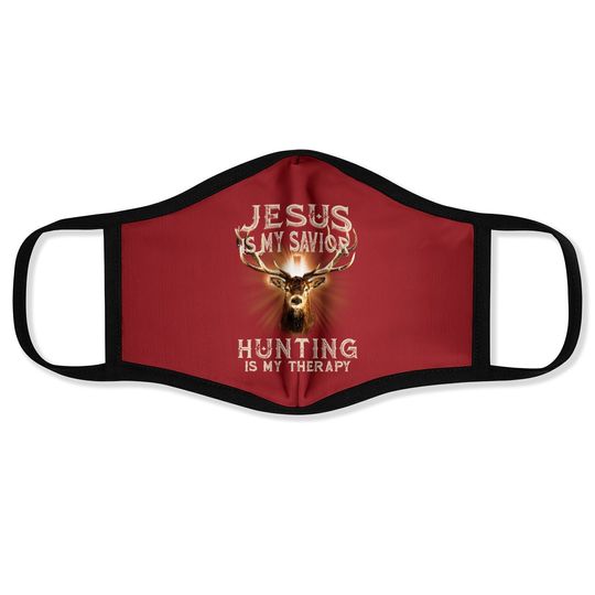 Jesus Is My Savior Riding Is My Therafy Motorcycle Engine Face Mask
