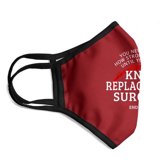 Knee Replacement Surgery Recovery Get Well Gift Face Mask