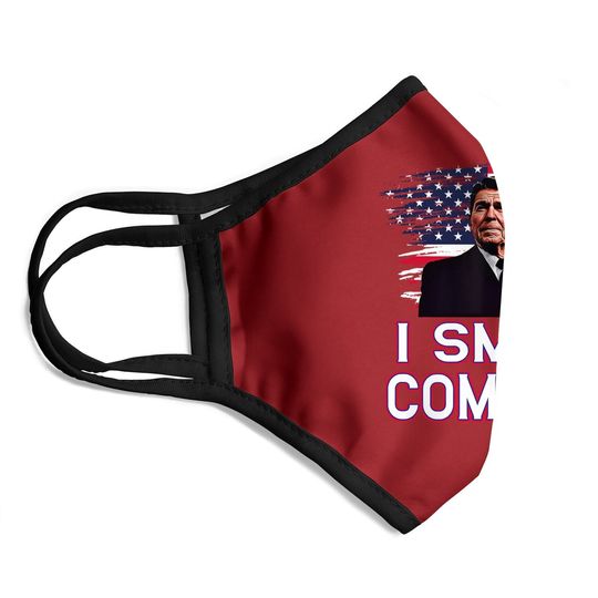 Ronald Reagan I Smell Commies Republican Democrats Usa Face Mask