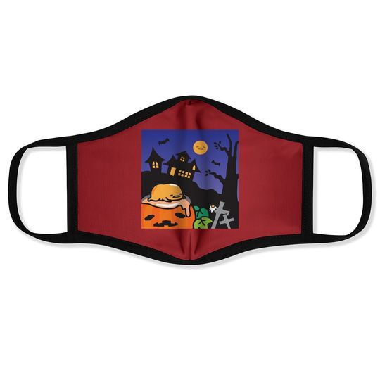 Gudetama Haunted House Halloween Face Mask