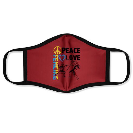 Peach Love Fencing Sports Face Mask