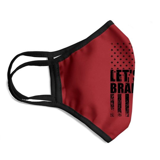 Let’s Go Brandon Conservative Anti Liberal Us Flag Face Mask