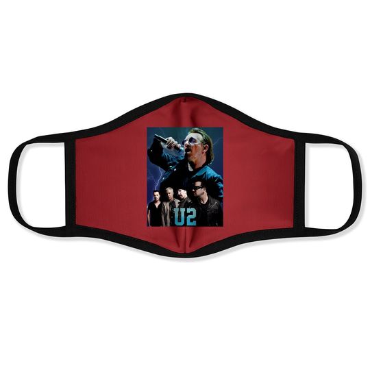 Vintage Style U2 Rock Face Mask