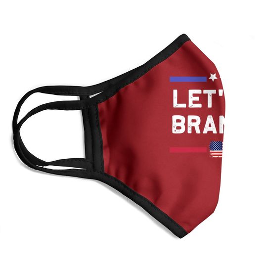 Let's Go Brandon Conservative Anti Liberal Us Flag Face Mask
