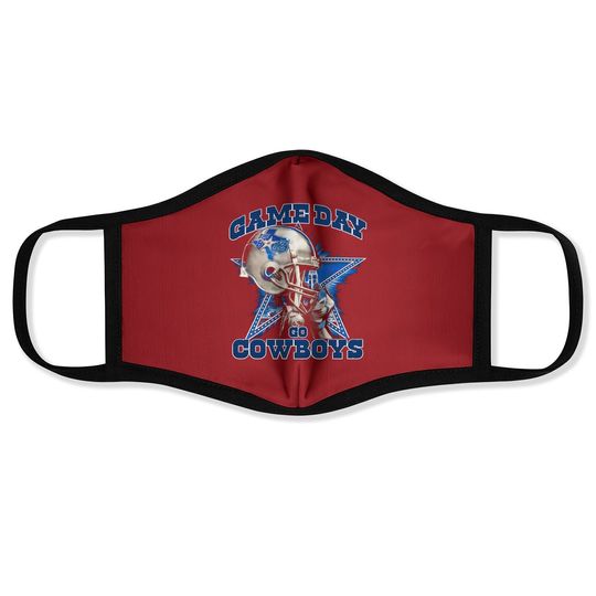 Game Day Go Cowboys Face Mask