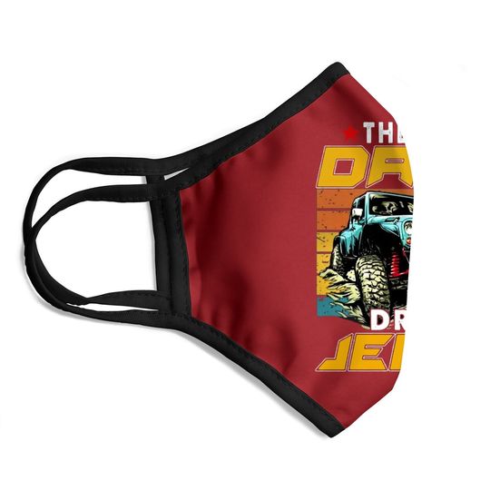 The Best Dads Drive Jeep Off-range Face Mask