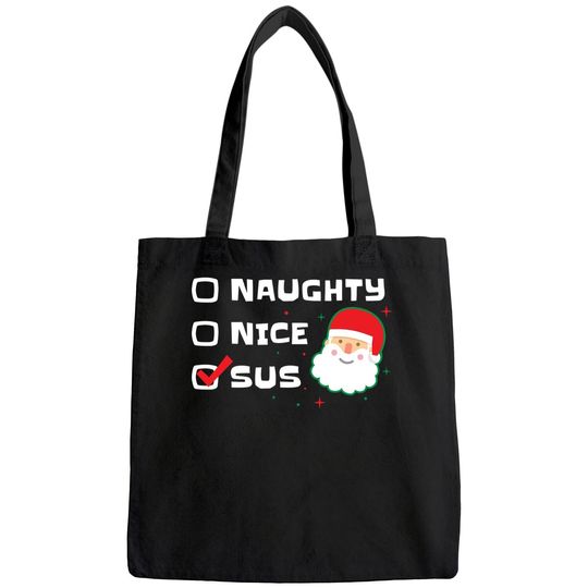 Nice Naughty Santa Noel Bags