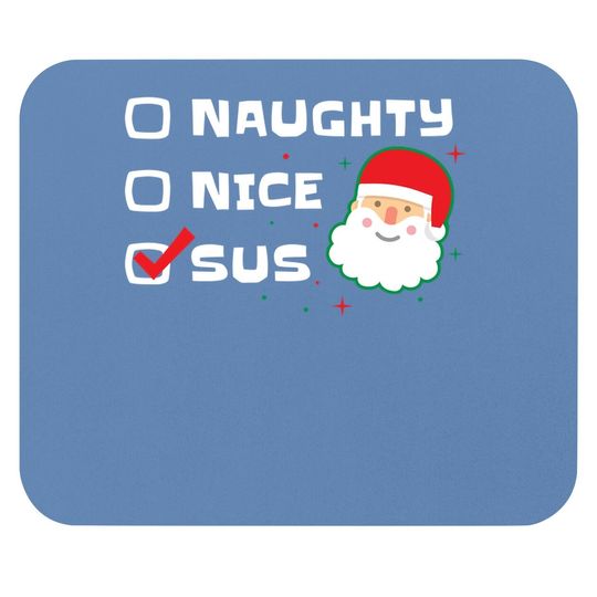 Nice Naughty Santa Noel Mouse Pads