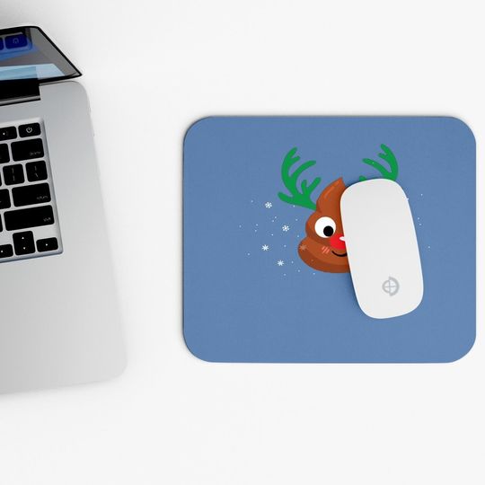 Christmas Poop Emoji Mouse Pads