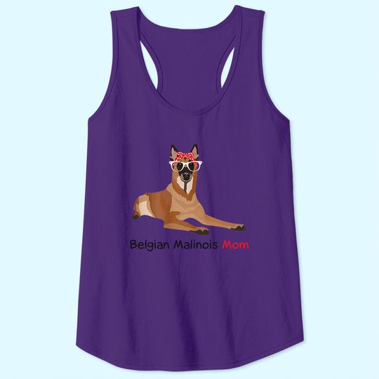 Belgian Malinois Mom Bandana Tank Top