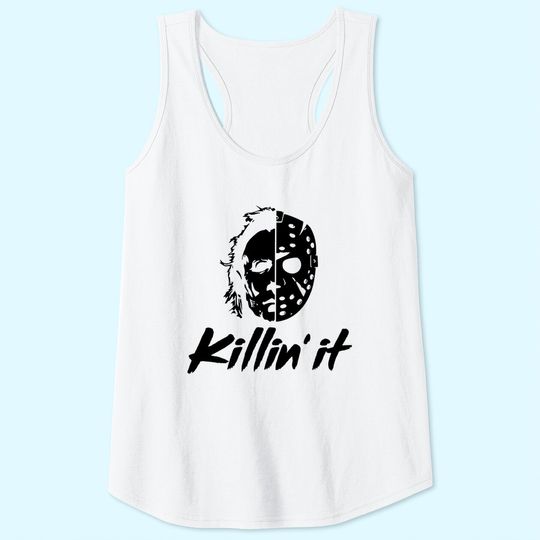 Killin' It Jason and Michael Myers Halloween Tank Top