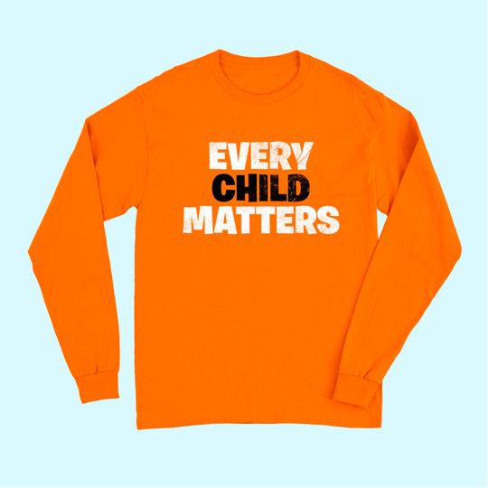 Every Child Matters Awareness  Men's Long Sleeves Wear Orange