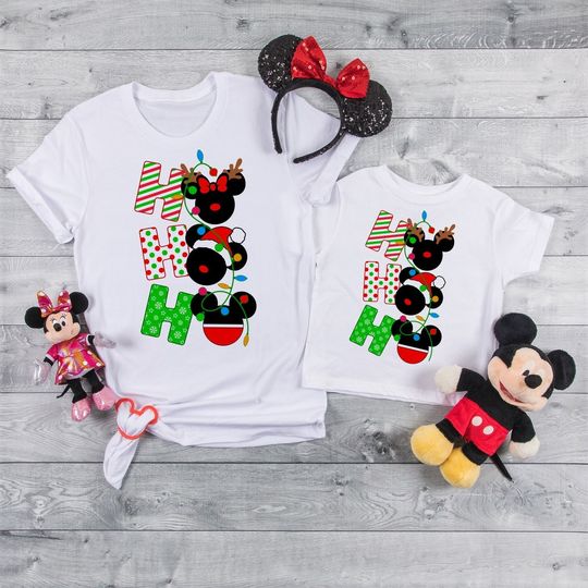 Magic Kingdom Christmas Lights Disney Mickey And Minnie T Shirt