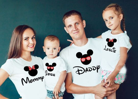 Personalized Disney Family Matching T Shirt