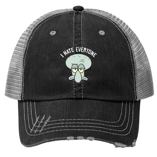 Spongebob Squarepants Squidward I Hate Everyone Trucker Hat