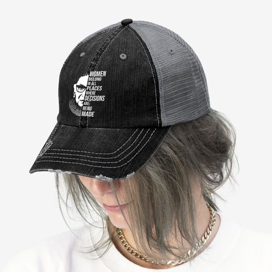 Rbg Western Vintage Graphic Trucker Hat For Women, Casual Summer Tops, Custom Trucker Hat For 2021