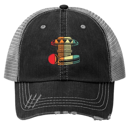 Pinball Retro Vintage Arcade Game Machine Lover Gift Trucker Hat