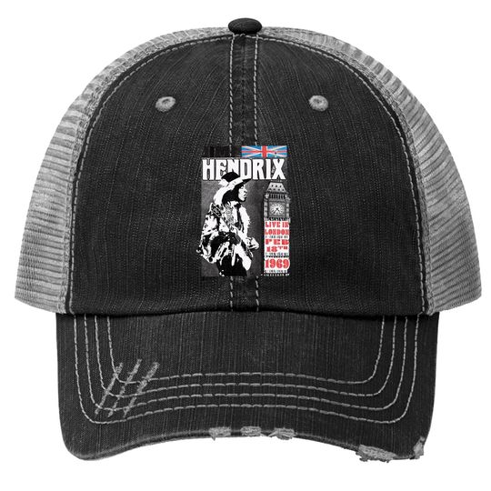 Jimi Hendrix - Live In London Trucker Hat
