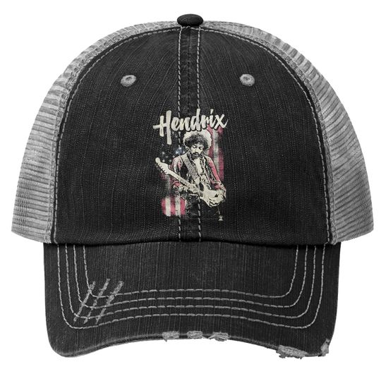 Jimi Hendrix - Flag Hendrix Trucker Hat