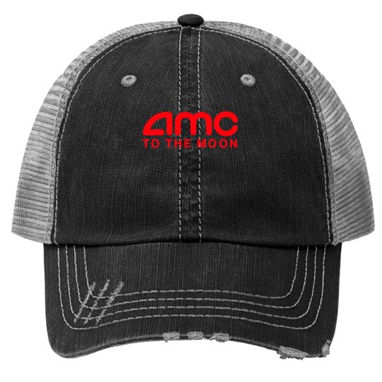 Discover A.m.c To The M.o.o.n Parody Stocks Investor Trucker Hat