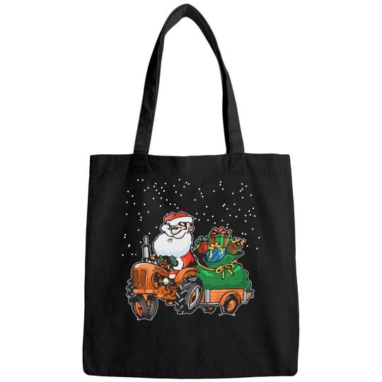 Discover Farmer Farming Santa Claus Farm Tractor Christmas Bags