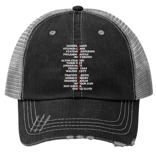 Say Their Names Blm Trucker Hat