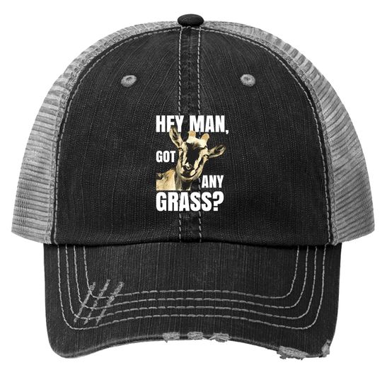 Goat Lovers Farm Apparel Meme Pun Goat Trucker Hat