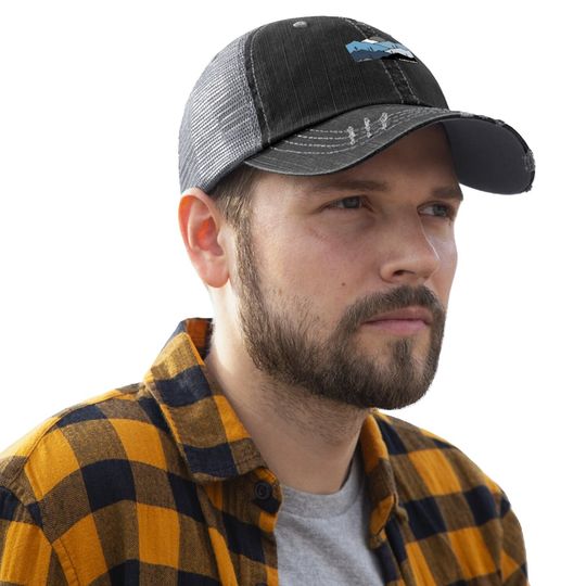 Colorado Mountain Outdoor Retro Landscape Trucker Hat