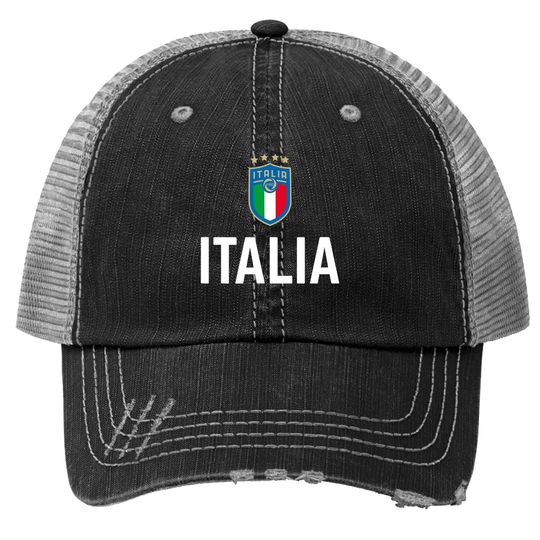 Italy Soccer Jersey 2020 2021 Italia Football Team Retro Trucker Hat