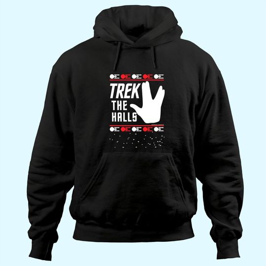 Star Trek The Halls Ugly Christmas Classic Hoodies