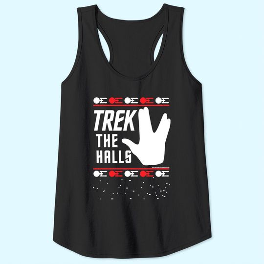 Star Trek The Halls Ugly Christmas Classic Tank Tops