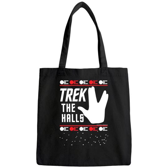 Discover Star Trek The Halls Ugly Christmas Classic Bags