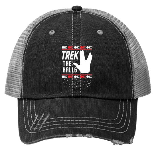 Discover Star Trek The Halls Ugly Christmas Classic Trucker Hats