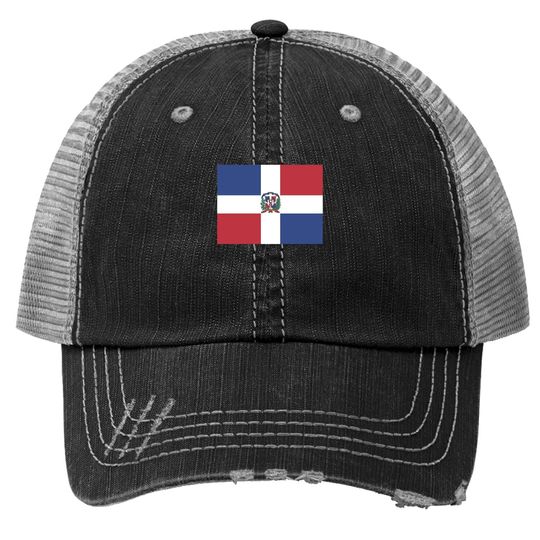 Aifris Dominican Republic Flag Cotton Trucker Hat