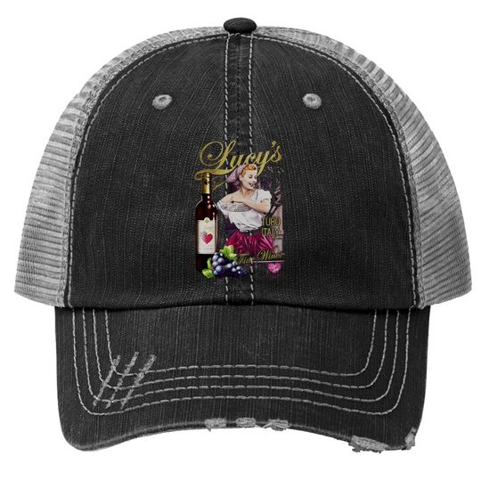 I Love Lucy 50's Tv Series Bitter Grapes Adult Trucker Hat
