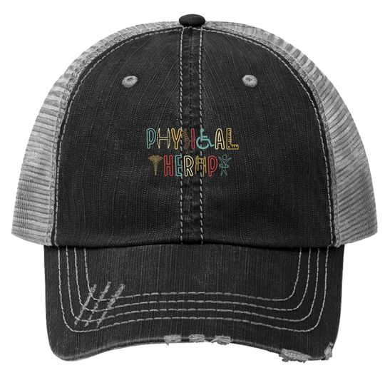 Retro Vintage Physical Therapy Trucker Hat